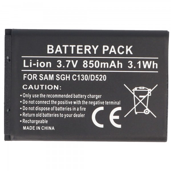 AccuCell batterie adaptée pour Samsung SGH-X150, BST3108BEC / STD