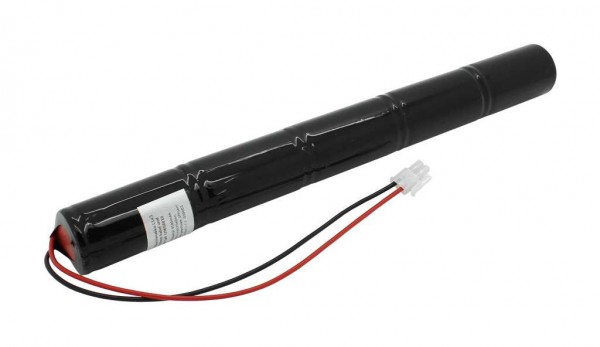 Batterie éclairage de secours NiCd 6.0V 4500mAh L1x5 Mono D avec câble 230mm et prise remplace Saft 329056010