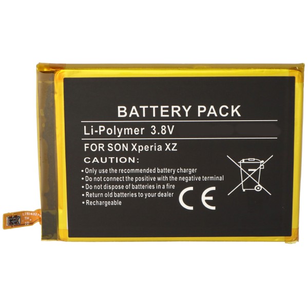 Batterie pour Sony XPERIA XZ, Li-Polymer, 3.8V, 2900mAh, 11.0Wh, intégrée, sans outil