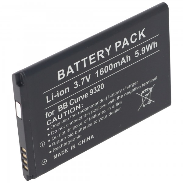 AccuCell batterie convient pour Blackberry Curve 9320 batterie, batterie J-S1