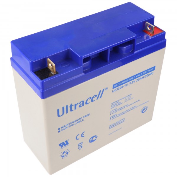 Ultracell UCG20-12 12V 20Ah batterie plomb-acide AGM plomb-gel à décharge profonde