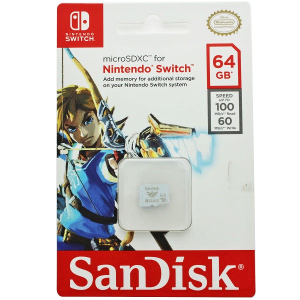 Carte SanDisk MicroSDXC, carte mémoire Nintendo pour Nintendo Switch