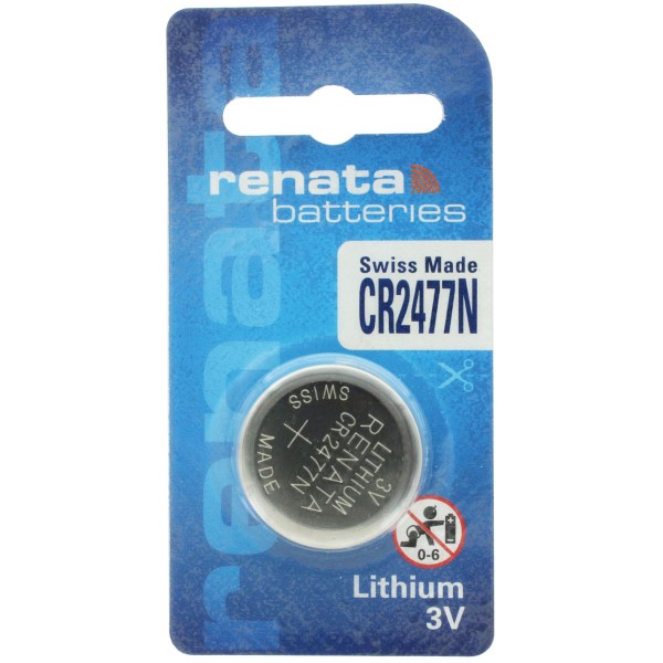 Pile au lithium Renata CR2477N avec 950mAh