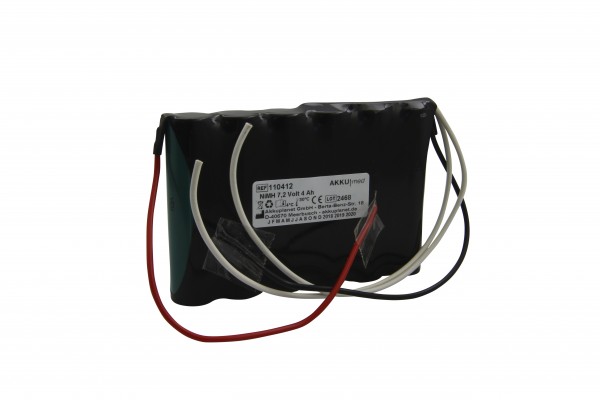 Batterie NiMH pour aspirateur Servox Mediport 2000 7.2 Volt 4.0 Ah conforme CE