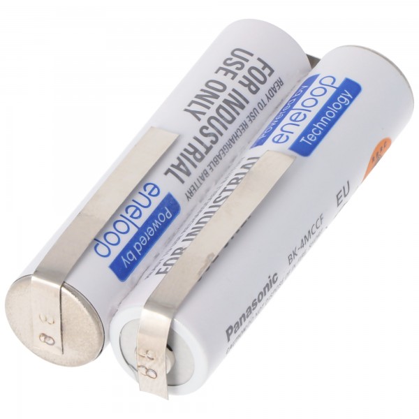 Batterie Panasonic Eneloop adaptée à la brosse à dents Waterpik Sensonic Plus SR-3000 E, tension 2.4 Volt et capacité 750 mAh
