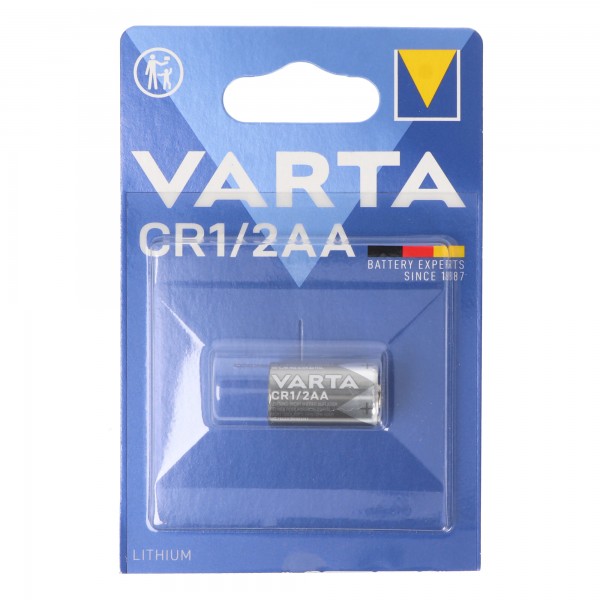 Varta Lithium CR 1/2 AA Varta 6127 3.0V 950mAh, respectez la polarité