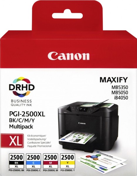 Multipack d'encre Canon PGI-2500XL BK/C/M/Y