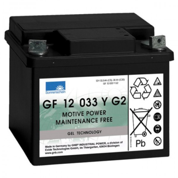 Batterie Exide Dryfit GF12033YG2 au plomb avec borne à vis M6 12V, 32500mAh