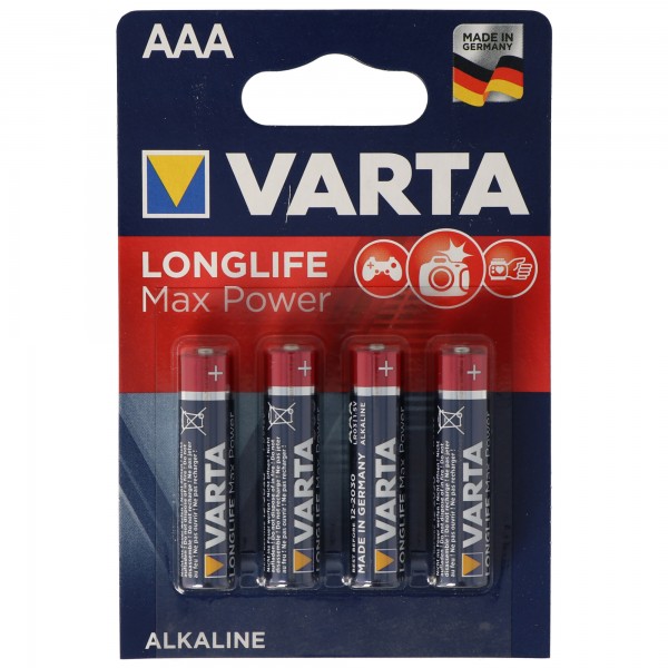 Varta Max-Tech 4703 Micro AAA 4 plaquettes