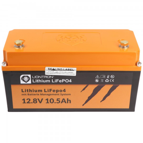 Batterie LIONTRON LiFePO4 Smart BMS 12.8V, 10.5Ah - remplacement complet des batteries plomb 12 volts