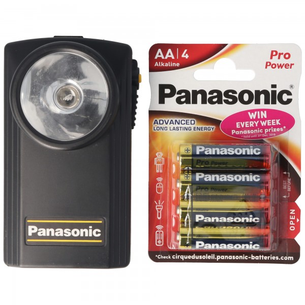 Panasonic PowerMax3 Saving Pack Mignon / AA avec lampe de poche