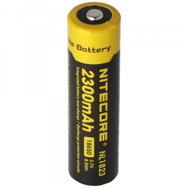 NiteCore 18650 Batterie Li-ion pour lampes de poche à LED NL183, CR18650