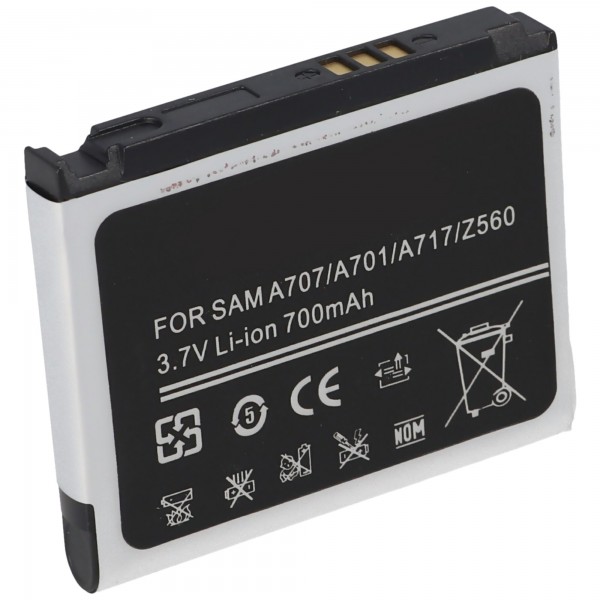 Batterie AccuCell pour Samsung SGH-Z560V, 700mAh