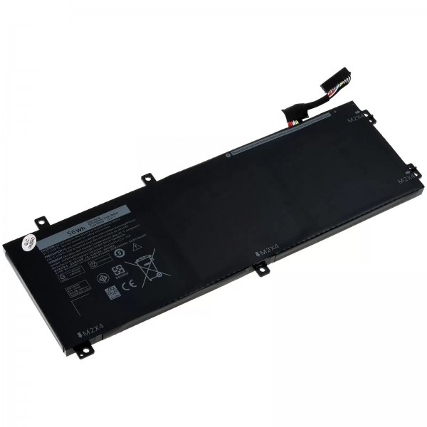 Batterie pour ordinateur portable Dell XPS 15 9560, XPS 15 9570, type 62MJV - 11,4V - 5100 mAh