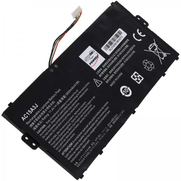 Batterie pour ordinateur portable Acer Chromebook R11 C738T-C44Z / R11-CB5-132T-C4LB / type AC15A3J - 11,4V - 3600 mAh