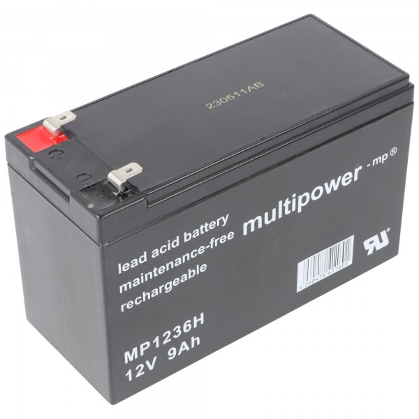 Multipower MP1236H Batterie Multipower Originale 12 Volts 9000mAh