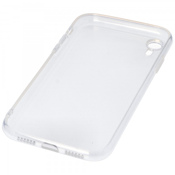 Coque adaptée pour Apple iPhone XR - coque de protection transparente, coussin d'air anti-jaune, protection antichute, coque en silicone pour téléphone portable, coque en TPU robuste