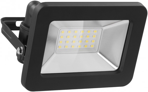 Spot d'extérieur LED Goobay, 20 W - avec 1700 lm, lumière blanche neutre (4000 K) et presse-étoupe M16, adapté à une utilisation en extérieur (IP65)