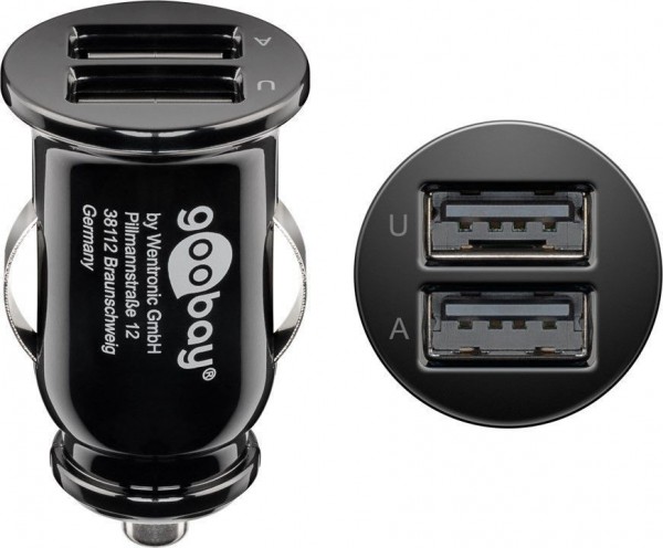 Deux mini ports USB Dash Cam Voiture Cigarette Adaptateur Allume