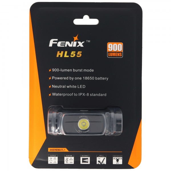 Lampe frontale Fenix HL55 à LED avec une luminosité allant jusqu'à 900 lumens