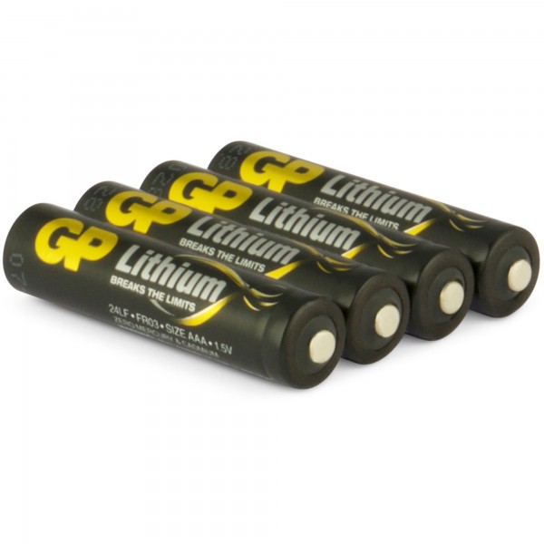 Pile AAA GP lithium 1.5V 4 pièces