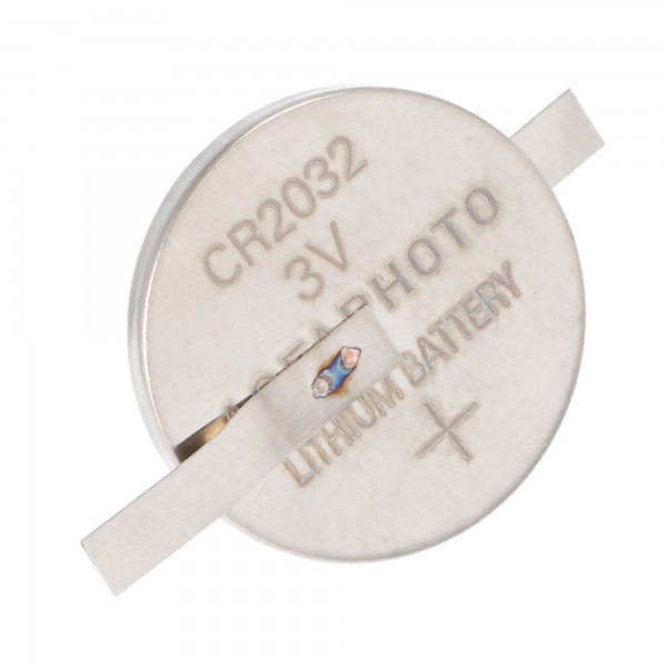 CR2032 Lithium Brands Batterie avec cosses à souder en forme de Z