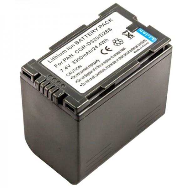 Batterie AccuCell pour Panasonic CGR-D320, VW-VBD35, -VBD40