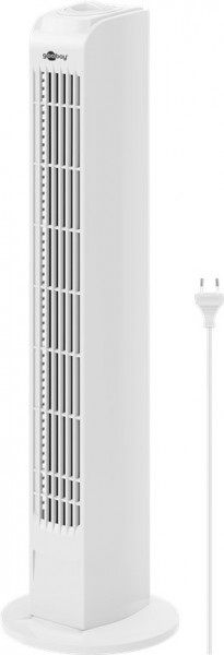 Ventilateur tour Goobay - ventilateur colonne oscillant et silencieux avec cordon d'alimentation