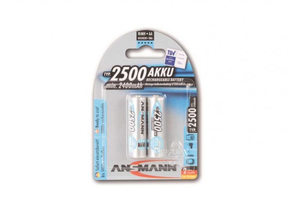Batterie Ansmann maxEplus NiMH Mignon 2500mAh, blister de 2