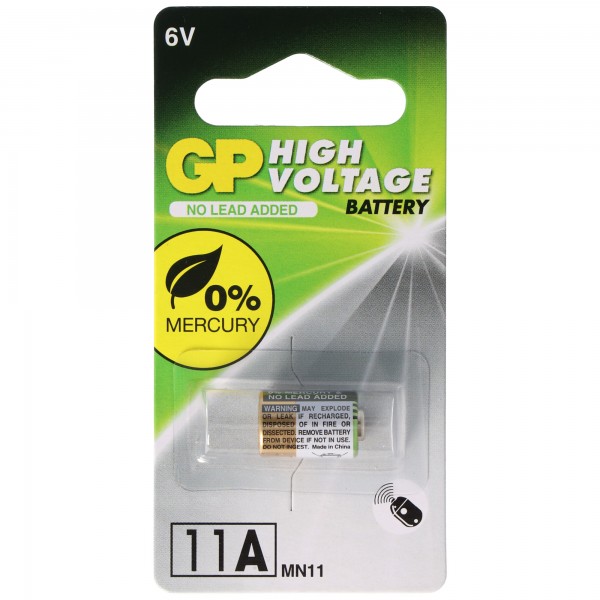 Batterie GP11A GP, batterie alcaline haute tension 6 volts