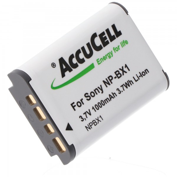 Batterie AccuCell compatible avec SONY NP-BX1, Cyber-shot DSC-RX100, batterie pas d'origine