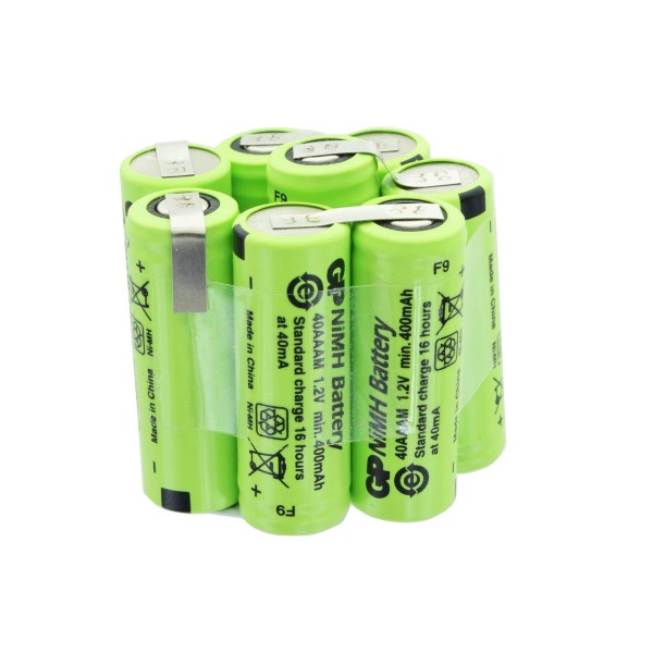 8 / Batterie GP40AAM pour la poignée du moteur Pack de batteries 9.6V 400mAh ZAP88235
