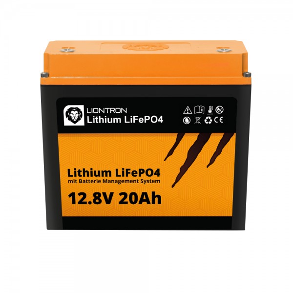 Batterie LIONTRON LiFePO4 Smart BMS 12.8V, 20.0Ah - remplacement complet des batteries au plomb 12 volts