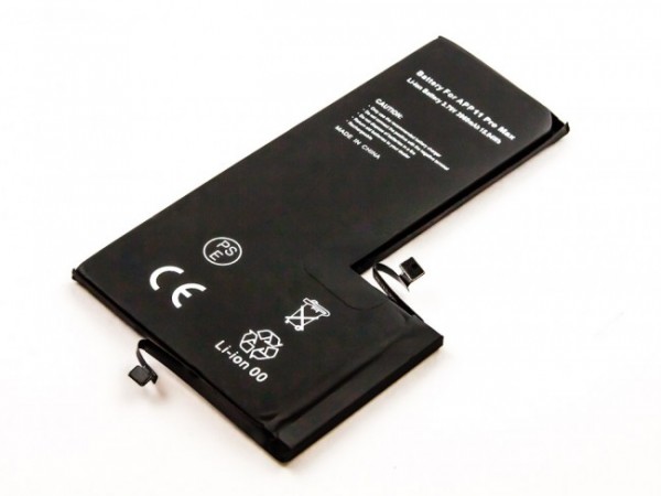 Batterie adaptée pour Apple iPhone 11 Pro Max, Li-Polymer, 3.79V, 3969mAh, 15.0Wh, intégrée, sans outils - sans informations sur l'état de la batterie