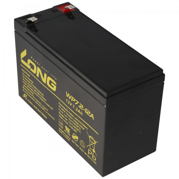 Batterie adaptéee à la batterie du dispositif de désinfection Steripower avec 12 volts 7.2Ah, multipower MP7.2-12, WP7.2-12A
