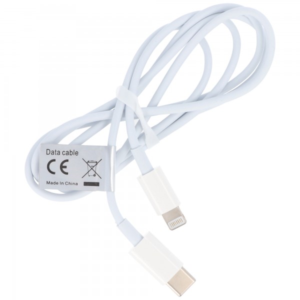 Câble de données USB-C adapté pour USB TYPE C USB-C vers iPhone blanc pour iPhone 11, 12, X, XS, XR