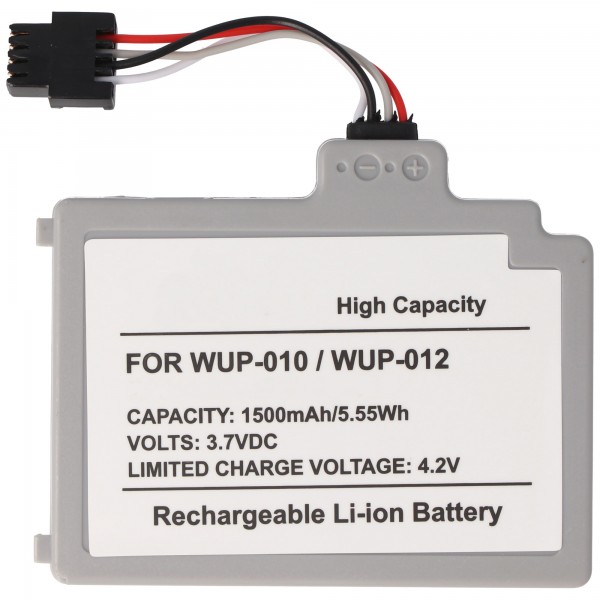 Batterie compatible avec la batterie Wii U GamePad WUP-012, WUP-010, Wii U