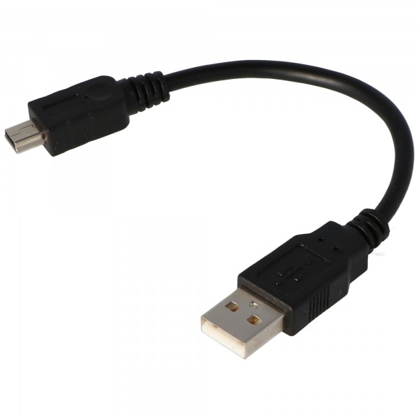 Câble USB 2.0 haute vitesse, mini-fiche USB à USB, noir, longueur de 15 cm