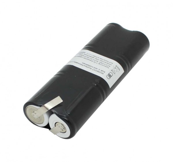 Batterie lumière de secours NiCd 7.2V 1800mAh L2x3 Sub-C avec cosses à souder