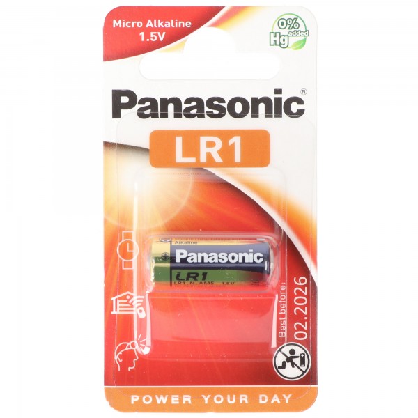 Panasonic PowerMax3 LR1, GP910A, E90, 1,5 V max. 900mAh