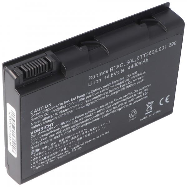 Batterie AccuCell pour Acer TravelMate 650, BTP-650, 916-2320