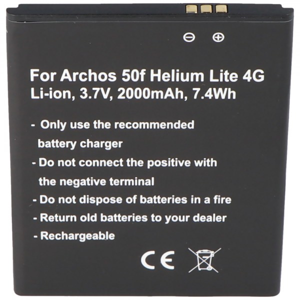 Batterie uniquement compatible avec la batterie Archos AC50FHE AC50FHELI Archos 50f Helium Lite 4G, GX395872