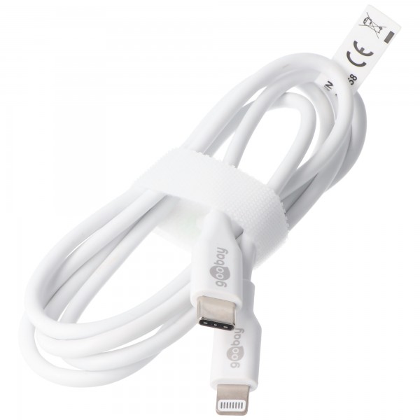Câble de charge et de synchronisation Lightning USB-C, le câble MFi pour Apple iPhone, iPad, blanc