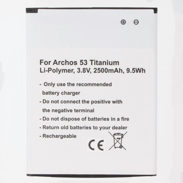 Batterie compatible avec la batterie Archos 53 Titanium AC53Ti