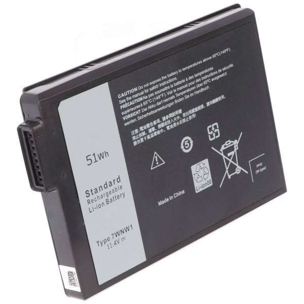 Batterie adaptée pour Dell Latitude 5420, Li-Polymer, 11.4V, 4740mAh, 54Wh
