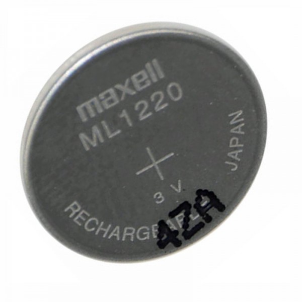Batterie ML1220 Li-Mn 3,0 volts 18mAh pile bouton diamètre 2 x 12,5 mm