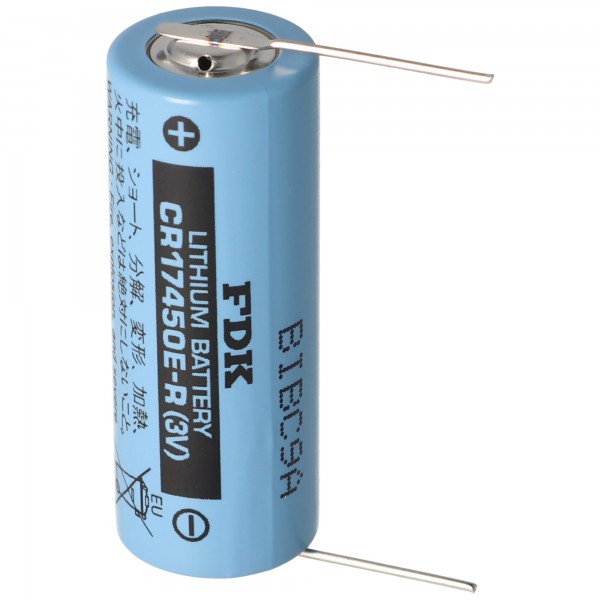 Sanyo Batterie au lithium CR17450E-R Taille A, Fil à souder (Paddle) de FDK