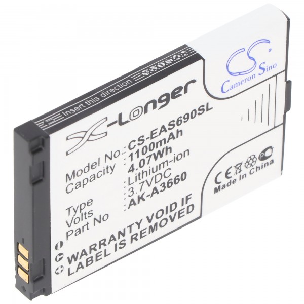 Batterie AccuCell adaptable sur batterie Emporia TELME A3620 AK-A3630