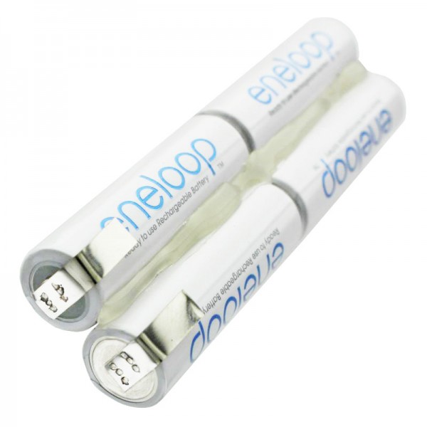 Batterie rechargeable Tige Sanyo eneloop AA L2x2 4.8 / 2000 avec LF-U