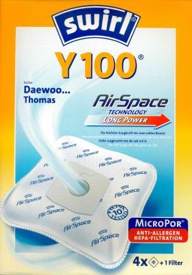 Sac aspirateur Swirl Y100 MicroPor Plus pour aspirateurs Daewoo